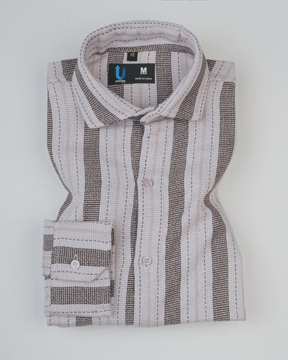 Full Sleeve Cotton Dobby Lining Shirt